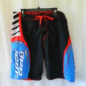 Budweiser Bud Light Mens Swim Trunk Shorts Size 38
